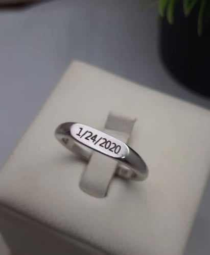 خاتم فضه للجنسين