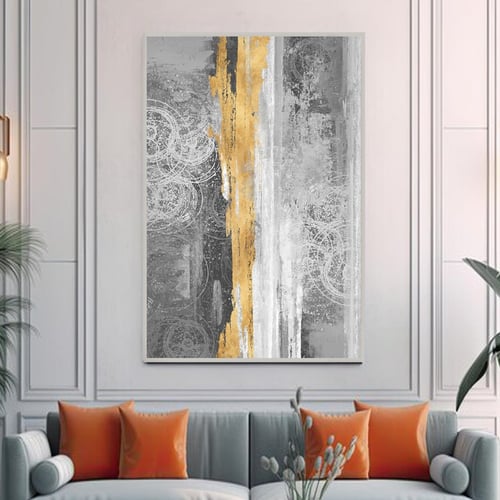 لوحة قماشية مودرن بتصميم تجريدي