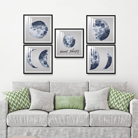 مجموعة لوحاتك الشخصية 5 قطع مع برواز و طبقة حماية...