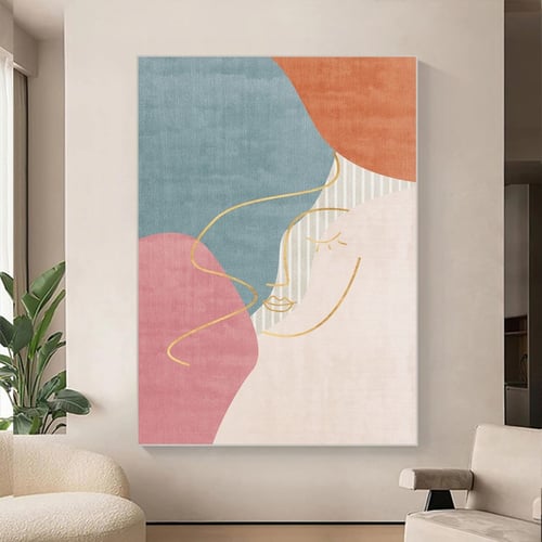 لوحة قماشية مودرن بتصميم فتاه