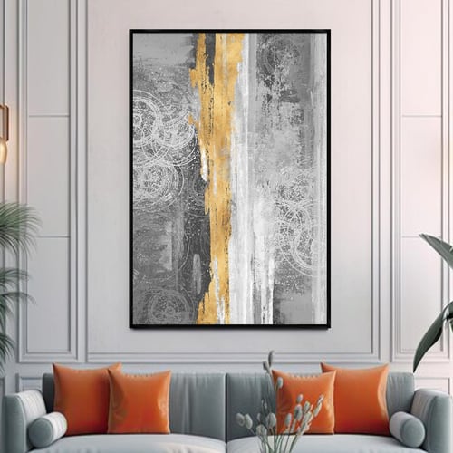 لوحة قماشية مودرن بتصميم تجريدي