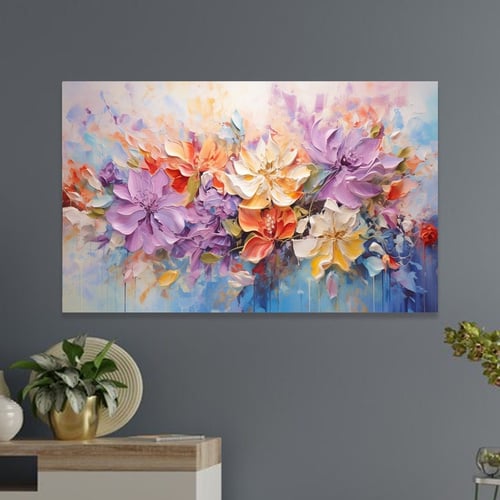 لوحة قماشية بتصميم ولرود