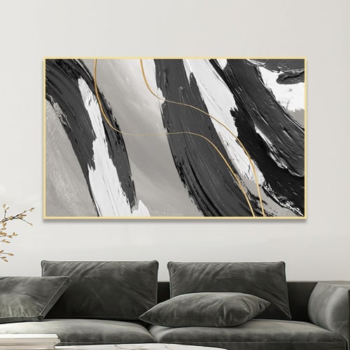 لوحة قماشية بتصميم الفن الهندسي و التجريدي