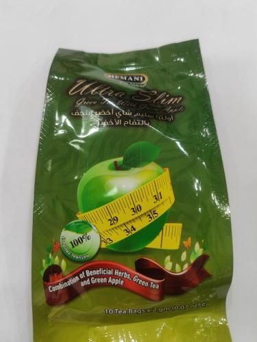 شاهي اخضر بالتفاح اولترا سليم*10 كيس