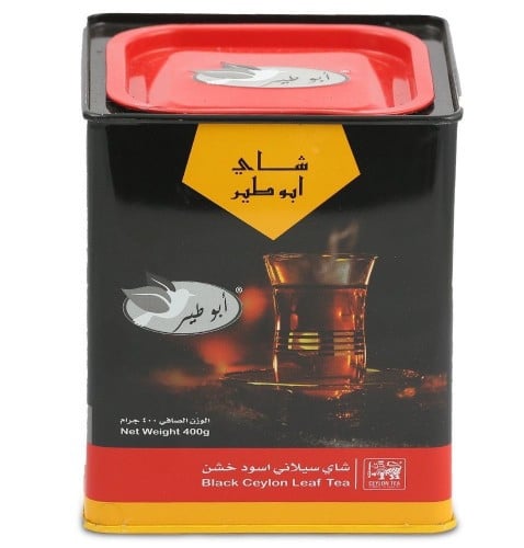 علبة شاي ابو طير تلقيمة 400 جرام الأصيلة