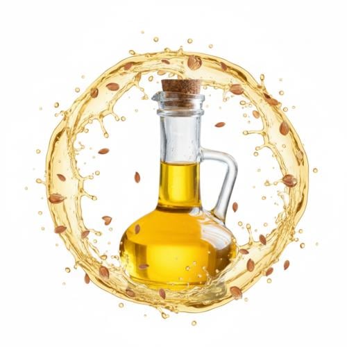 زيت بذور الكتان الطبيعي النقي