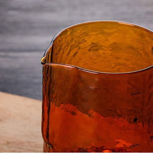 ابريق تبخير زجاجي كهرماني