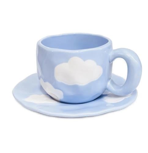 كوب سيراميك سما مع صحن