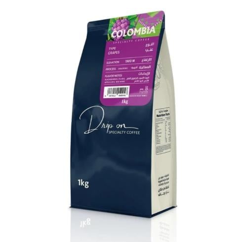 قهوة كولومبيا عنب 1000g دريب اون