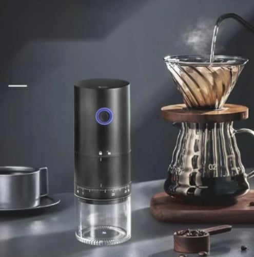 طاحونة كهربائية متنقلة بشاحن اسود معايرة خارجية