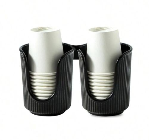 ستاند اكواب منزلي مزدوج اسود