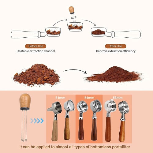 مفكك تكتلات مقبض خشبي