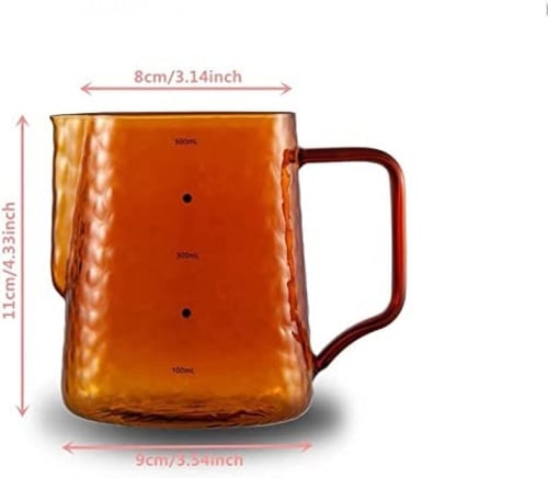 ابريق تبخير زجاجي كهرماني