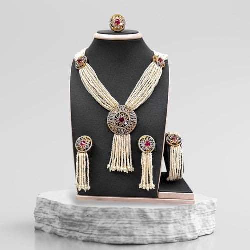 طقم هندي زركون مكون 4 قطع