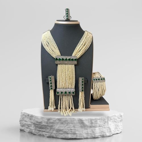 طقم هندي زركون مكون 4 قطع