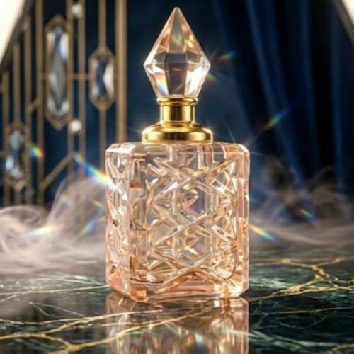 عبوة ربع توله فارغة – زجاج كرستالي فاخر