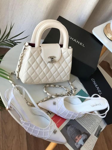 طقم شانيل شنطة وكعب