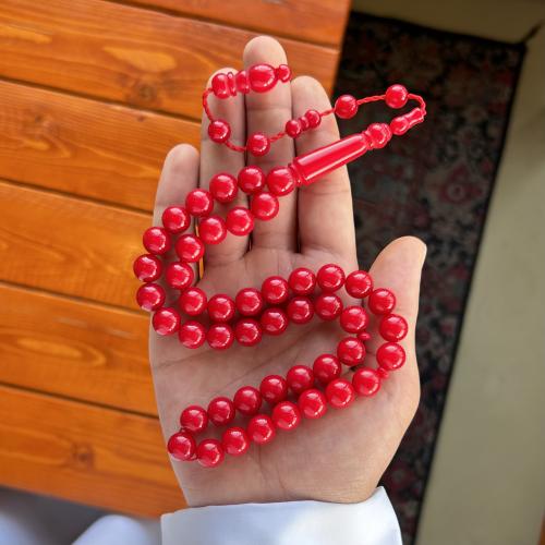 سبحة بكلايت أحمر 45 خرزة - تمليكه