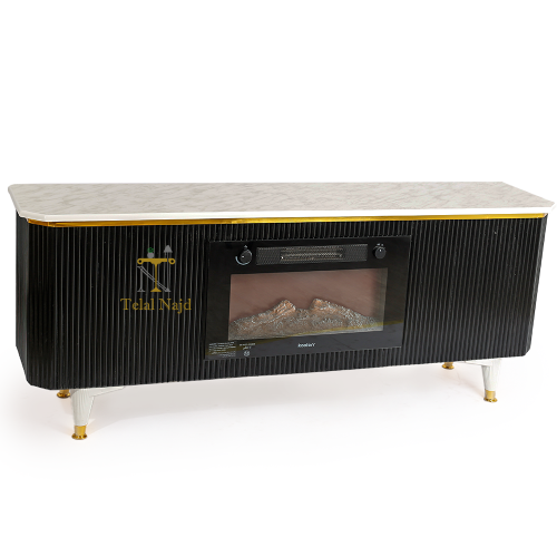 طاولة بلازما مع دفاية لون اسود قواعد بلاستيكية مع...