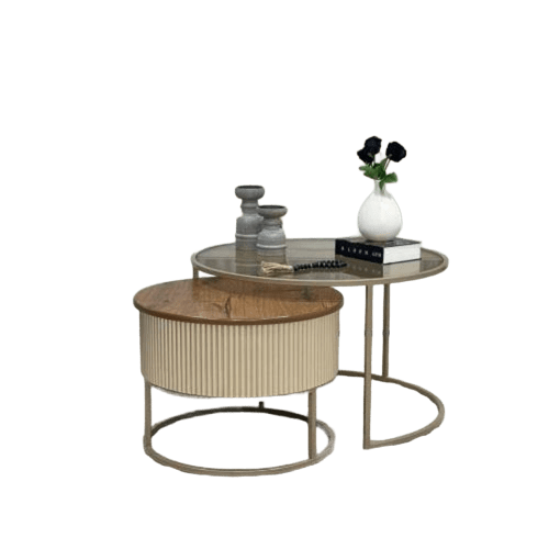 طقم طاولتين ديكور