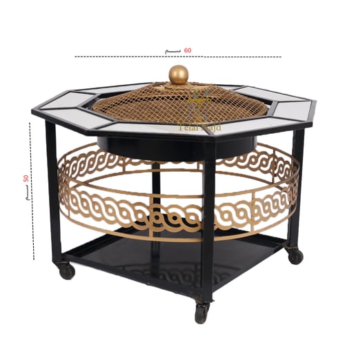 منقل شكل سداسي الحزام قص ليزر والسطح سيراميك لون أ...