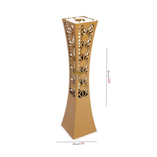 مبخر ة حديد لون ذهبي مصنوعة قص بالليزر