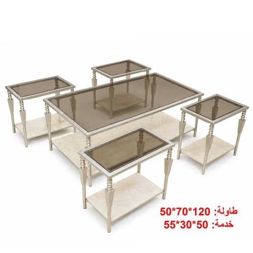 طقم طاولات قهوة 5 قطعه