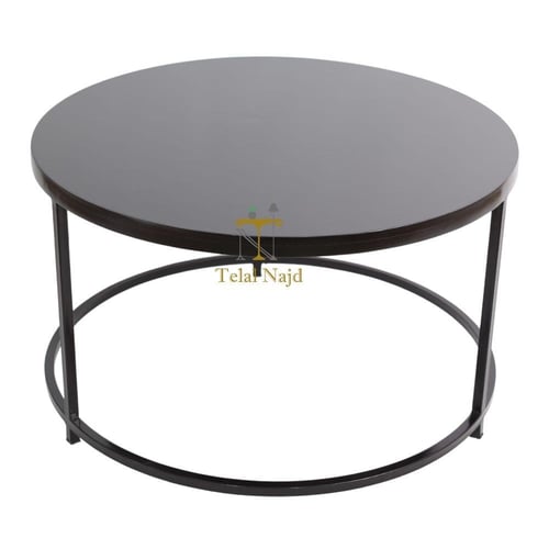 طقم طاولات ضيافة دائري لون اسود