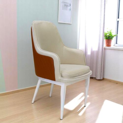 كرسي قشرة جوز مع لون ابيض