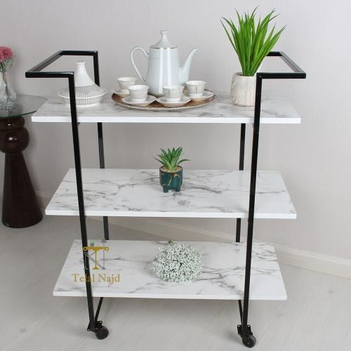 عربية تقديم لون أسود 3 دور واحد