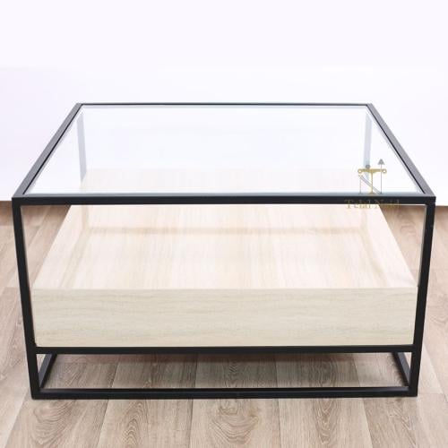 طاولة تقديم مفردة بديل رخام وزجاج