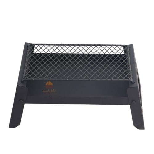 منقل حطب ارضي يتسفط لون اسود