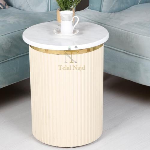 طاولة خدمة لون بيج