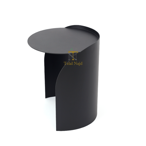 طاولة خدمة معدن حديد كامل لون أسود