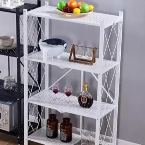 رف تخزين 4 دور لون ابيض