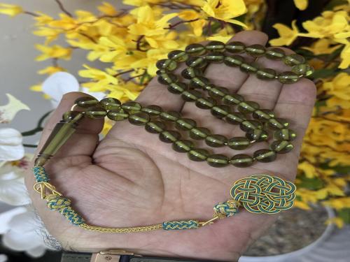 سبح قاتوران طرابزونة تركية اخضر فاتح مموج