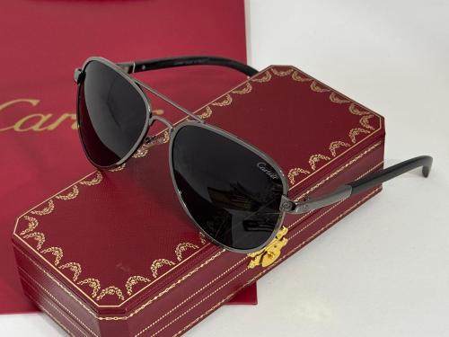 نظارة شمسية رجالية كارتير - مقبض خشبي