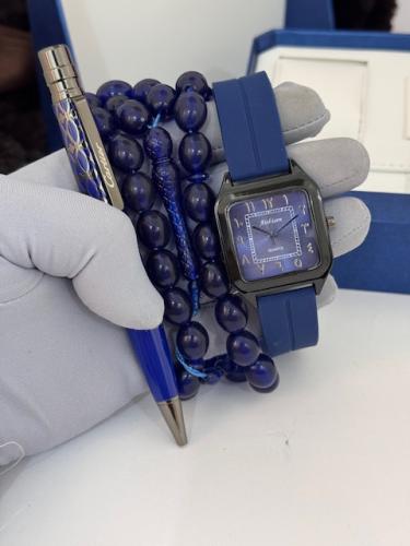 طقم ساعة سبحة قلم