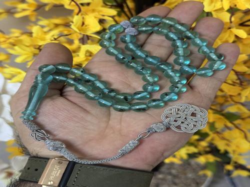 سبح قاتوران طرابزونة تركية اخضر بلوري