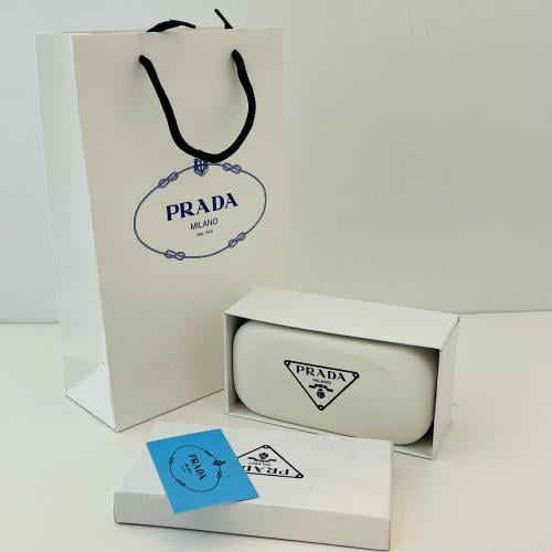 ملحقات تغليف ماركة لنظارة برادا علبة فاخرة وكيس وب...