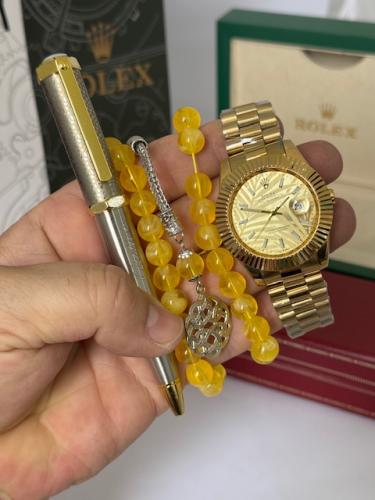 طقم رولكس سبحة تركي قلم كارتير وساعة