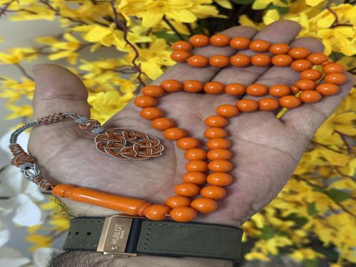 سبح قاتوران طرابزونة تركية برتقالي مطفي فاتح