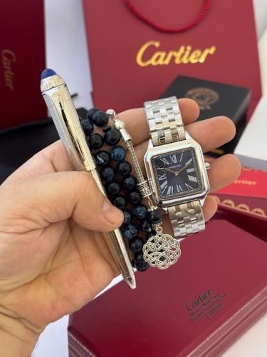 طقم ساعة اصلية ضمان وسبحة تركية وقلم كارتير