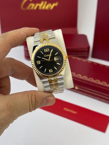 ساعة كارتير سانتوس للجنسين - سوار سوار مطاطي "ربل"...
