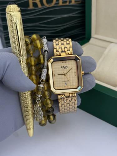 طقم من ساعة وسبحة وقلم كامل