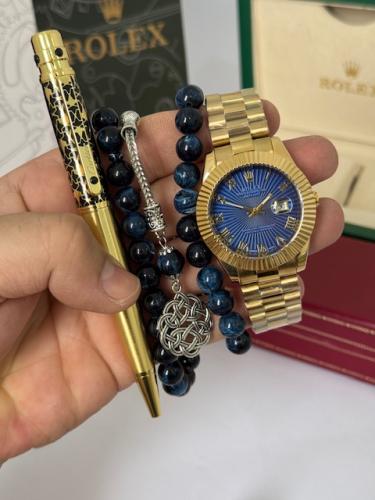 طقم رولكس سبحة تركي قلم كارتير وساعة
