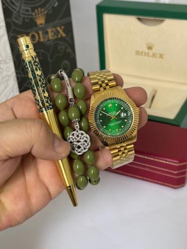 طقم رولكس سبحة تركي قلم كارتير وساعة