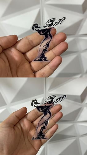 استيكر تمثال رولز رويس خرفشه