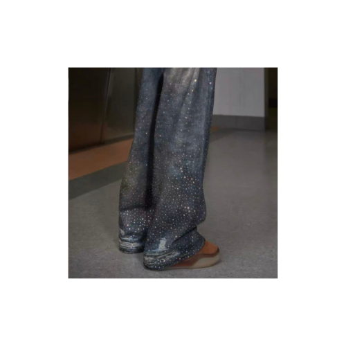 CRYSTAL EMBILLISHED DENIM