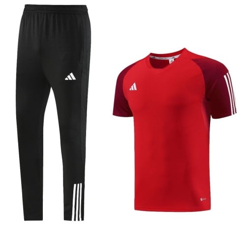 طقم اديداس مع سروال احمر